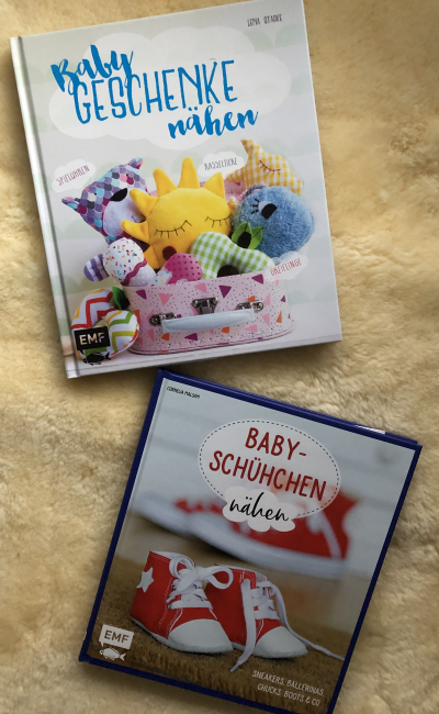 Buchwoche mit Kreamino | Tag 2 | Baby-Geschenke und Baby-Schühchen nähen